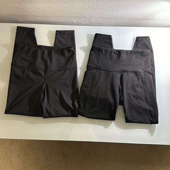 90 Degrees & Old Navy black leggings 2 piece bundle S - Picture 2 of 12